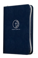 Cargar imagen en el visor de la galería, Santa Biblia NTV, Edición zíper con referencias, letra grande (SentiPiel, Azul, Letra Roja)