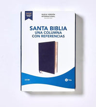 Cargar imagen en el visor de la galería, Biblia NVI, Revisión 2022, Una columna con referencias, Leathersoft, Navy