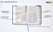 Cargar imagen en el visor de la galería, Biblia Cronológica de Estudio, NBLA, Interior a Cuatro Colores, Tapa Dura