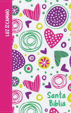 Cargar imagen en el visor de la galería, Biblia compacta Luz en mi camino NVI - Símil piel corazones