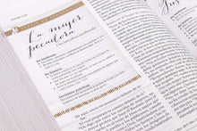 Load image into Gallery viewer, Biblia Reina Valera 1960 de Estudio para Mujeres. Símil piel, Chocolate