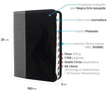Load image into Gallery viewer, Biblia RVR60 - Letra gigante con índice - Negra