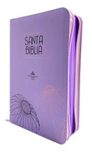 Cargar imagen en el visor de la galería, Biblia Reina Valera 1960 Lila en Tamaño y Letra Mediana con Cremallera