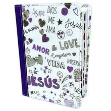 Load image into Gallery viewer, Biblia RVR60 - Palabras De Vida Amor Lila (Bolsillo)