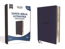 Cargar imagen en el visor de la galería, Biblia NVI - Ultrafina Letra Gigante - Símil piel azul marino