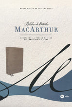 Load image into Gallery viewer, Biblia de Estudio MacArthur Tela Gris NBLA