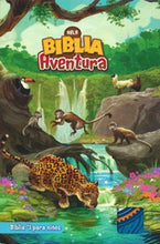 Cargar imagen en el visor de la galería, Biblia Aventura para niños NBLA - Imitación piel Azul
