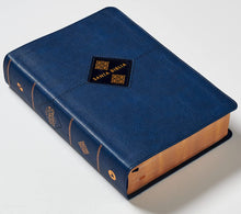 Load image into Gallery viewer, Biblia de Estudio NBLA Gracia y Verdad Imitación Piel Azul Marino