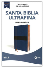 Cargar imagen en el visor de la galería, Biblia Ultrafina Letra Grande Azul NBLA
