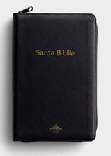 Cargar imagen en el visor de la galería, Biblia RVR60 Tamaño Manual Letra Grande con cierre