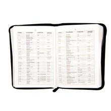 Cargar imagen en el visor de la galería, Biblia de promesas RVR60 negra con cierre