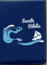 Cargar imagen en el visor de la galería, Biblia RVR60 compacta Azul con cierre | Biblias en Colombia | Sociedades Bíblicas