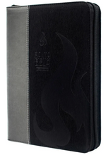 Cargar imagen en el visor de la galería, Biblia RVR60 Letra Gigante Imitación piel con cierre Negro - Gris