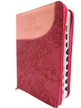 Cargar imagen en el visor de la galería, Biblia Reina Valera 1960 Letra gigante - fucsia / rosado (Con Índice)