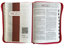 Cargar imagen en el visor de la galería, Biblia Reina Valera 1960 Letra gigante - fucsia / rosado (Con Índice)