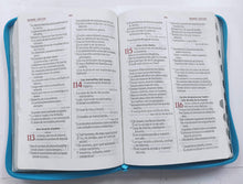 Cargar imagen en el visor de la galería, Biblia RVR60 Letra gigante Bicolor aguamarina y gris