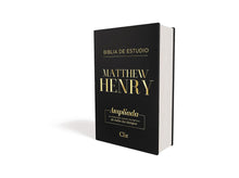Load image into Gallery viewer, RVR Biblia de Estudio Matthew Henry, Leathersoft, Negro
