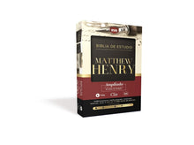 Load image into Gallery viewer, RVR Biblia de Estudio Matthew Henry, Leathersoft, Negro
