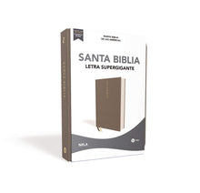 Load image into Gallery viewer, Biblia NBLA, Letra Supergigante, Tapa Dura, Tela Gris
