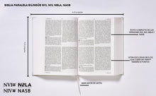 Load image into Gallery viewer, Biblia paralela bilingüe NVI, NIV, NBLA, NASB, Comfort Print, Tapa Dura
