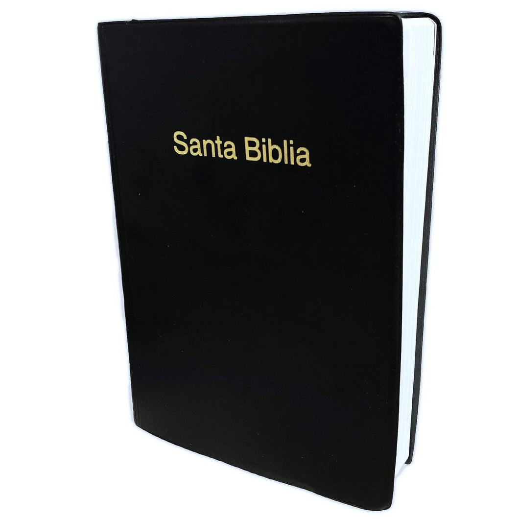 Biblia RVR60, Letra Grande,Manual, Vinil Negro