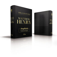 Load image into Gallery viewer, RVR Biblia de Estudio Matthew Henry, Leathersoft, Negro
