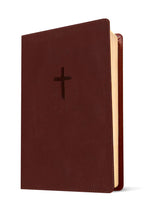 Cargar imagen en el visor de la galería, Biblia NTV de referencia en la columna central (Letra grande con Filament, SentiPiel, Café, Letra Roja)
