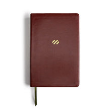 Load image into Gallery viewer, Biblia NBLA Tematica De Estudio Miguel Nuñez Cafe Simil Piel
