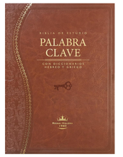 Load image into Gallery viewer, RVR60 Key Word Study Bible - Brown
