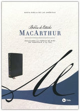 Load image into Gallery viewer, Biblia de Estudio MacArthur, Imitación piel Negro, NBLA
