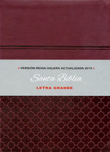 Cargar imagen en el visor de la galería, Biblia RVA Piel Europea Letra Grande vino
