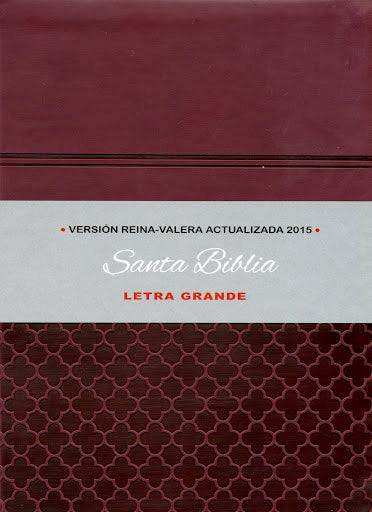 Biblia RVA Piel Europea Letra Grande vino