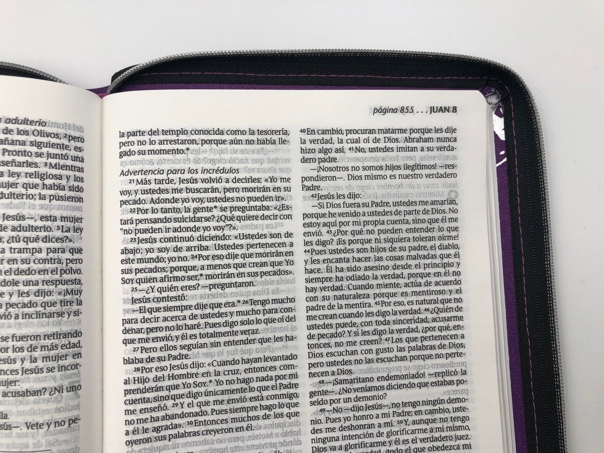 Biblia NTV Edición Ziper Púrpura
