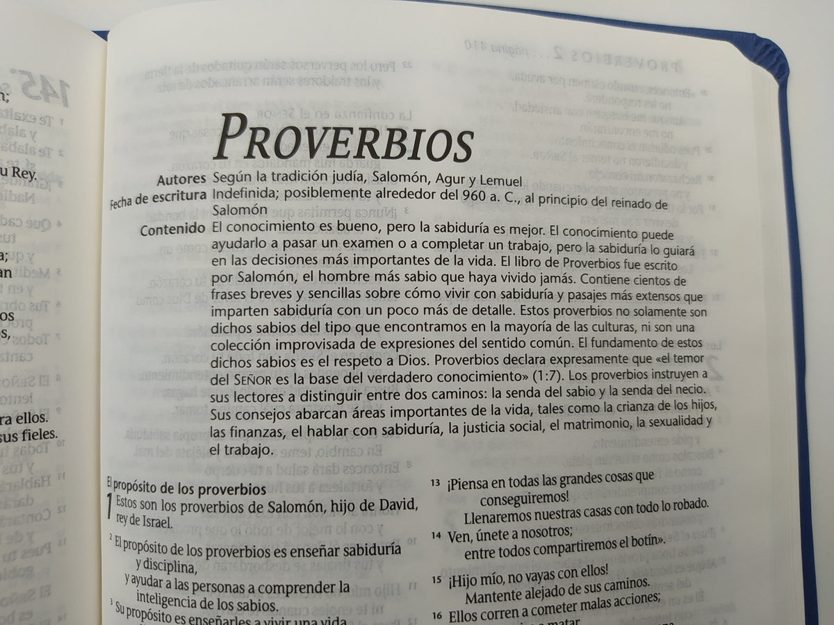 Biblia NTV Edición Agape Azul