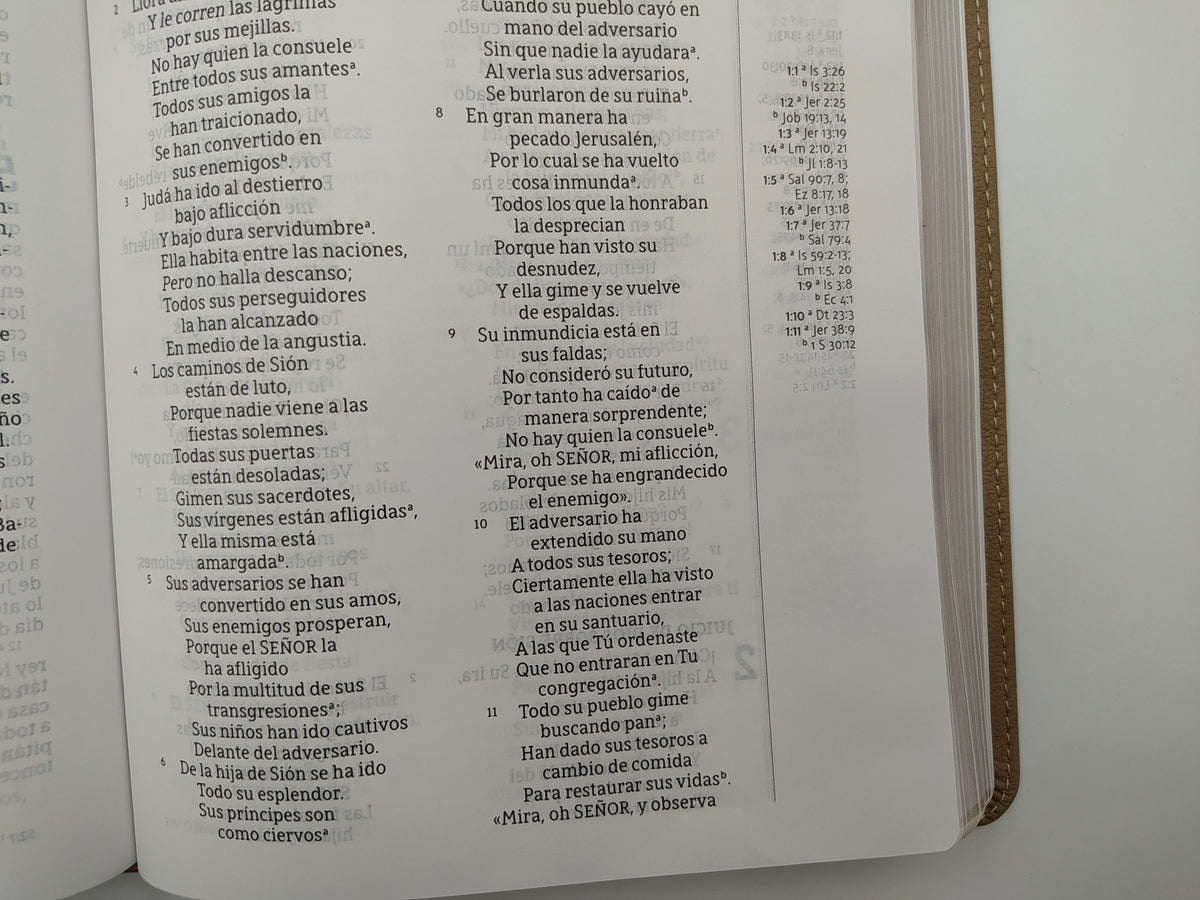 Biblia una columna con referencias NBLA