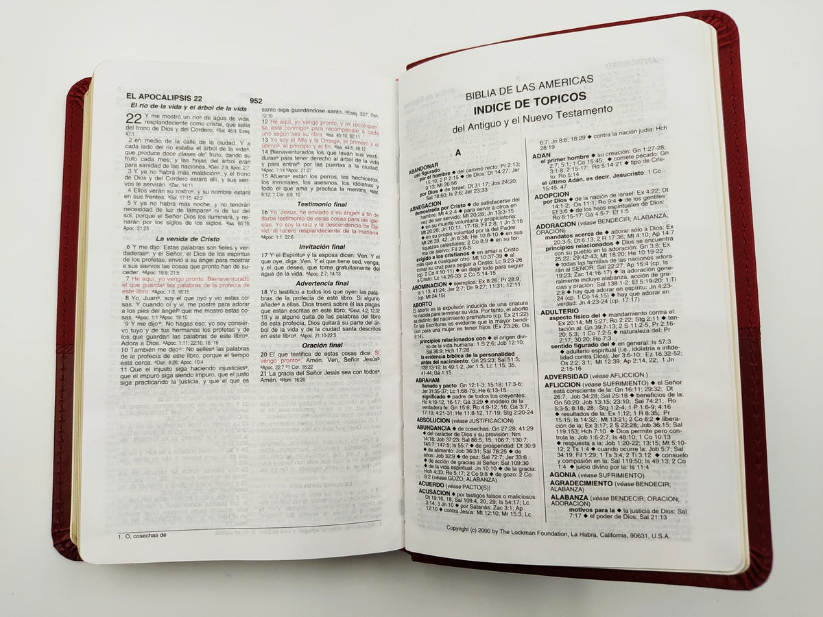 Biblia Las Américas Ultrafina Compacta