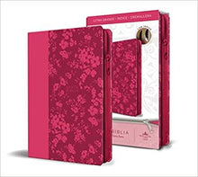 Cargar imagen en el visor de la galería, Biblia RVR60 Letra grande Símil piel fucsia
