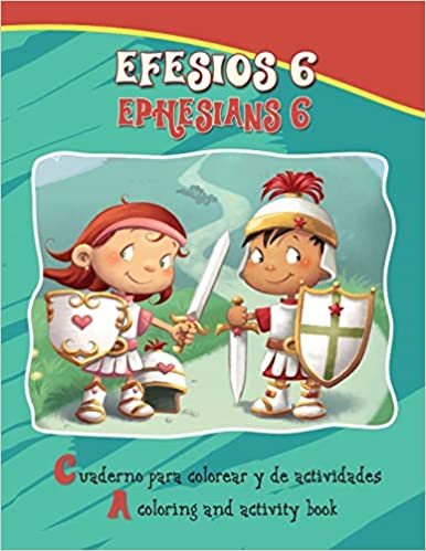 Efesios 6:10-18 (Bilingüe) Cuaderno para colorear