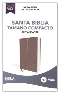 Biblia Tamaño Compacto Tapa Dura Tela Gris NBLA