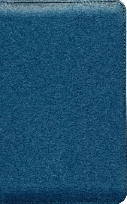 Biblia Compacta Letra Grande Azul con Cierre NBLA