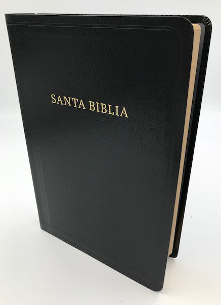 Biblia RVR60 Letra Grande Tamaño Manual Imitación Piel Negra