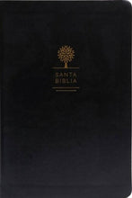 Load image into Gallery viewer, Biblia RVR60 Letra Grande Imitación Piel Negra Tierra Santa
