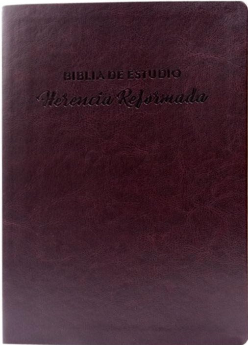 Biblia de estudio Herencia Reformada - Imitación Piel (vinotinto