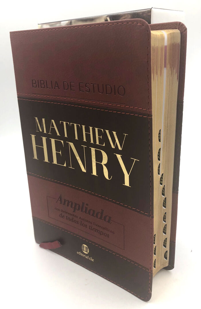 Biblia Estudio Matthew Henry RVR Piel Italiana Índice
