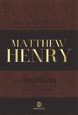 Biblia Estudio Matthew Henry RVR Piel Italiana | Matthew Henry | Editorial Vida