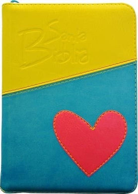 Biblia duo tono corazón con cierre | Biblias en Colombia | Sociedad Bíblica Colombiana