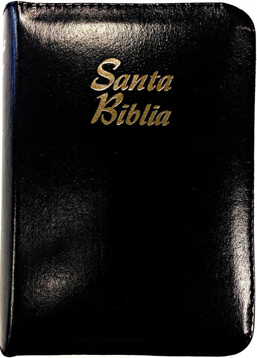 Santa Biblia RVR60 Compacta índice con cierre acolchada negra