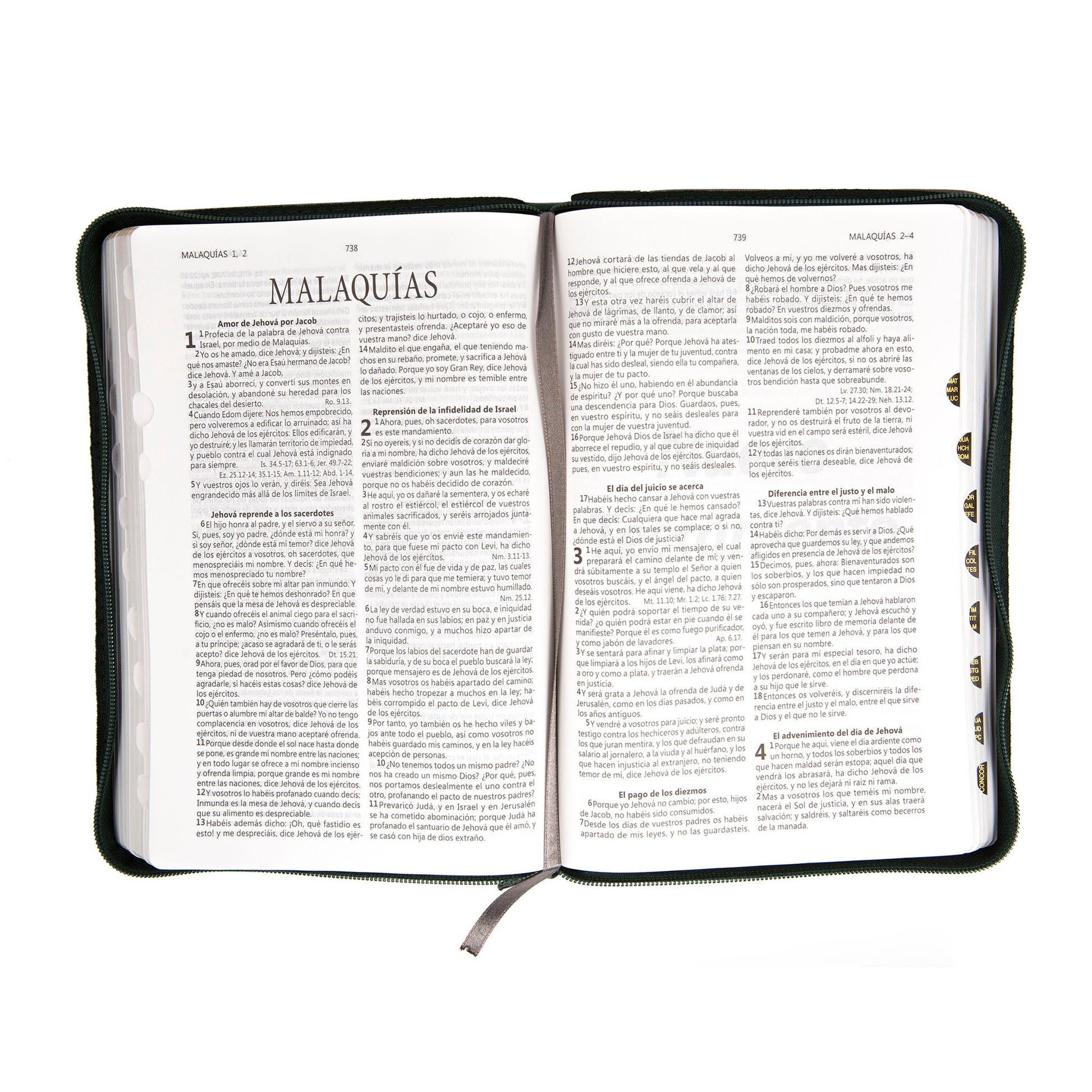 Biblia Jean con cierre e índice RV60