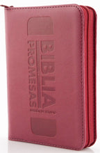 Cargar imagen en el visor de la galería, Biblia de promesas compacta roja

