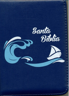 Biblia RVR60 compacta Azul con cierre | Biblias en Colombia | Sociedades Bíblicas